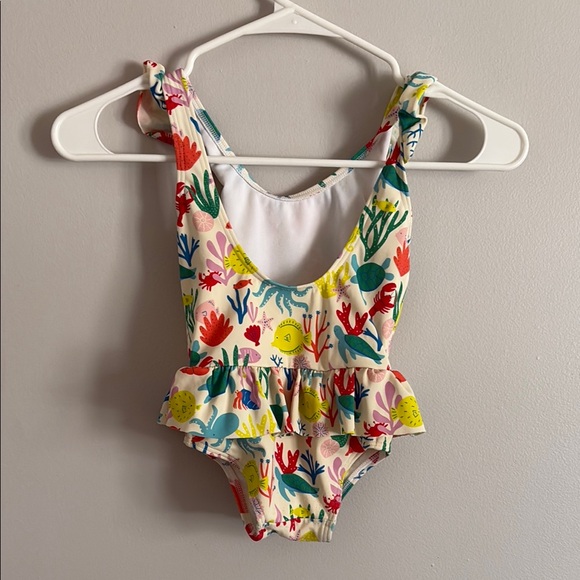 Mini Boden Colorful Sea Life 2-3T Swimsuit - Picture 2 of 5